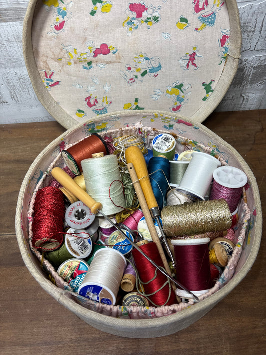 Mid Century Sewing Thread Spools Lot