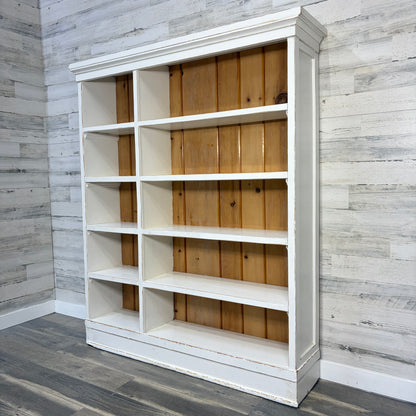 Rustic White Bookshelf