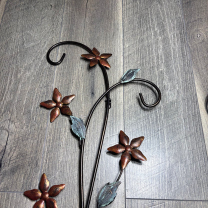 Floral Metal Wall Decor Set Of 2