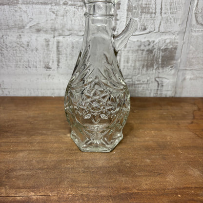 Vintage Glass Oil Decanter