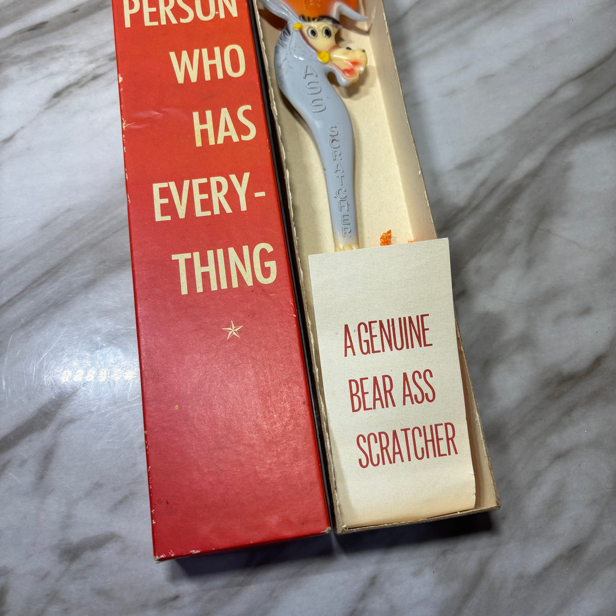 Vintage Genuine Bear A$$ Back Scratcher Gag Gift in Original Box