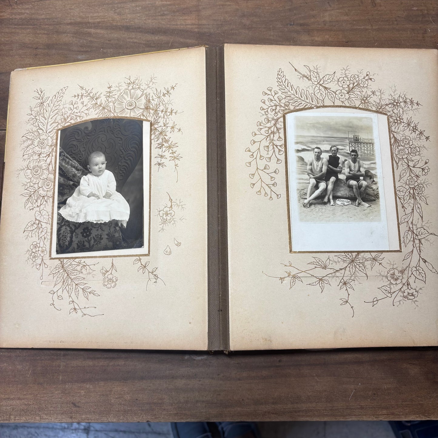 Antique Victorian Celluloid Photo Album