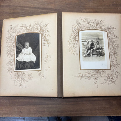 Antique Victorian Celluloid Photo Album
