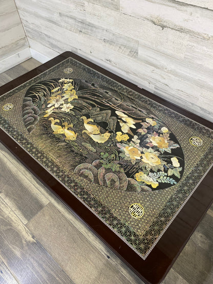 Vintage Folding Korean Tea Table - Brown