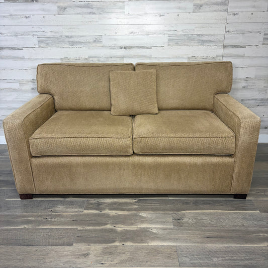 Beige Loveseat Made In USA