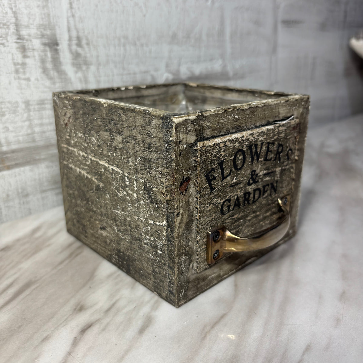 Rustic Square Planter