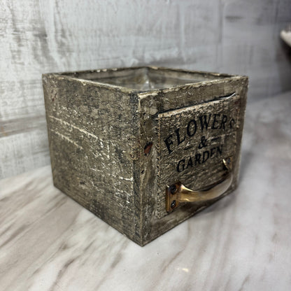Rustic Square Planter