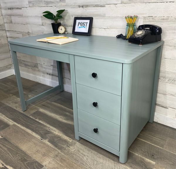 Blue Gray Modern Desk