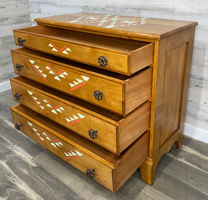 Tribal Theme Wood Dresser