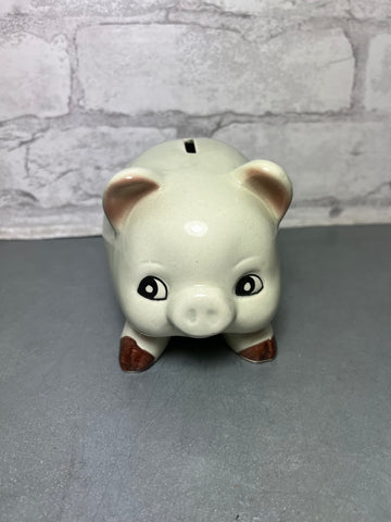Vintage Ceramic Pig Piggy Bank