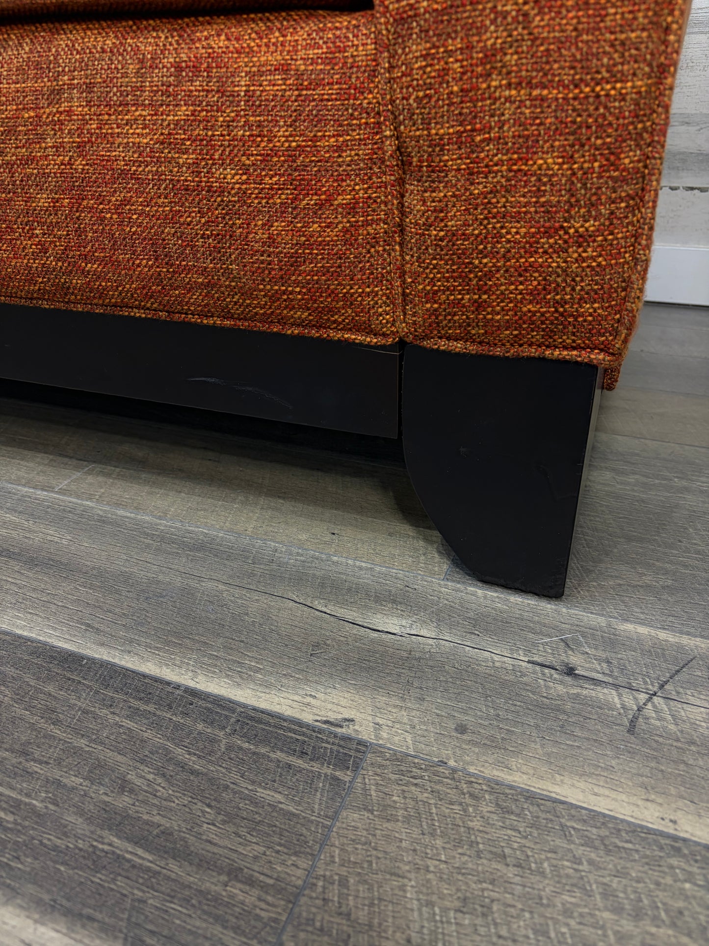 Modern Orange Stanton Sofa Couch