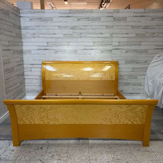 Vintage Birdseye Maple King Bedframe
