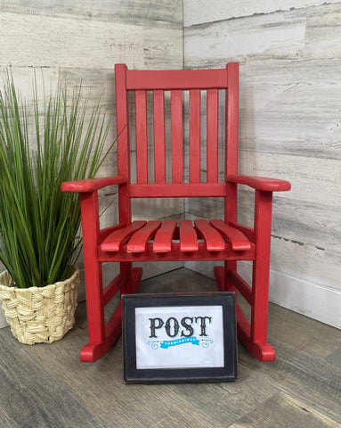 Kids Size Red Rocking Chair