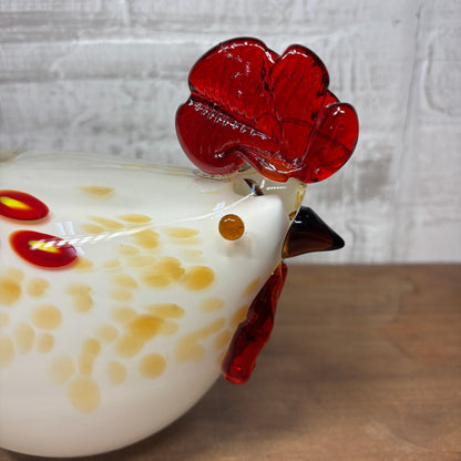 Murano Style Handblown Glass Chicken