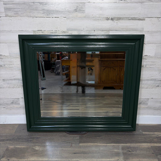 Dark Green Beveled Mirror