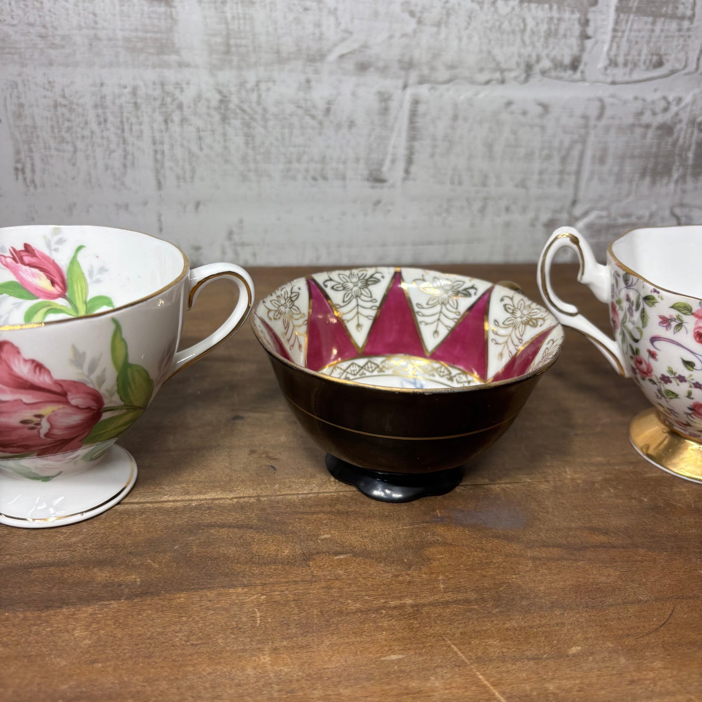 Vintage Porcelain Teacup Set Of 4 #5