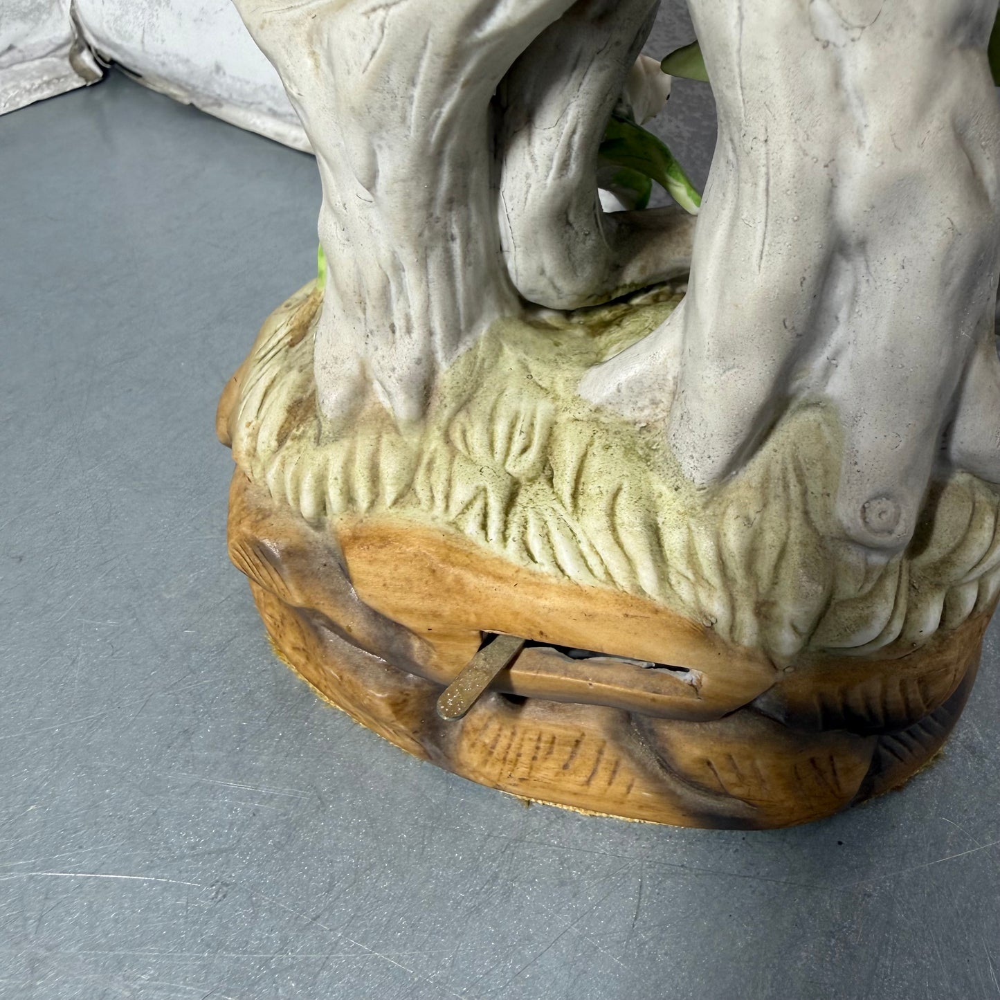 Vintage Arnart Porcelain Bird Music Figurine