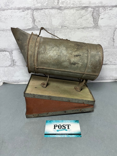 Antique Wood Metal Bee Smoker