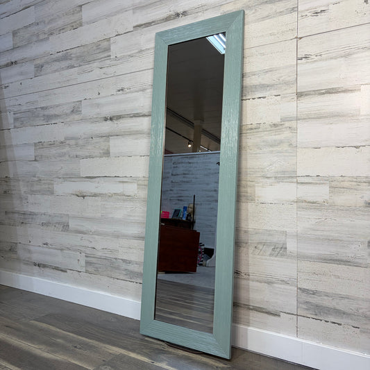 Tall Mirror Light Blue Frame