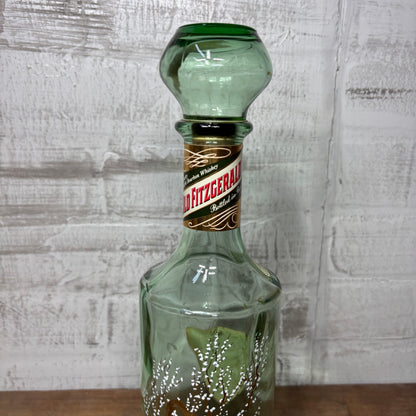 Vintage Old Fitzgerald Kentucky Bourbon Whiskey Glass Decanter