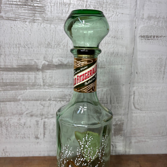 Vintage Old Fitzgerald Kentucky Bourbon Whiskey Glass Decanter