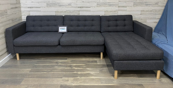 IKEA Dark Gray Modern Sectional Couch