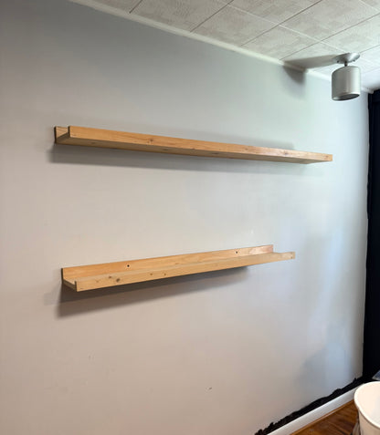 Set Of 2 Custom Wood Shelves