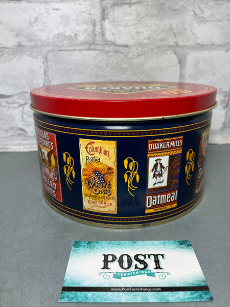 Vintage Quaker Oats Tin Can