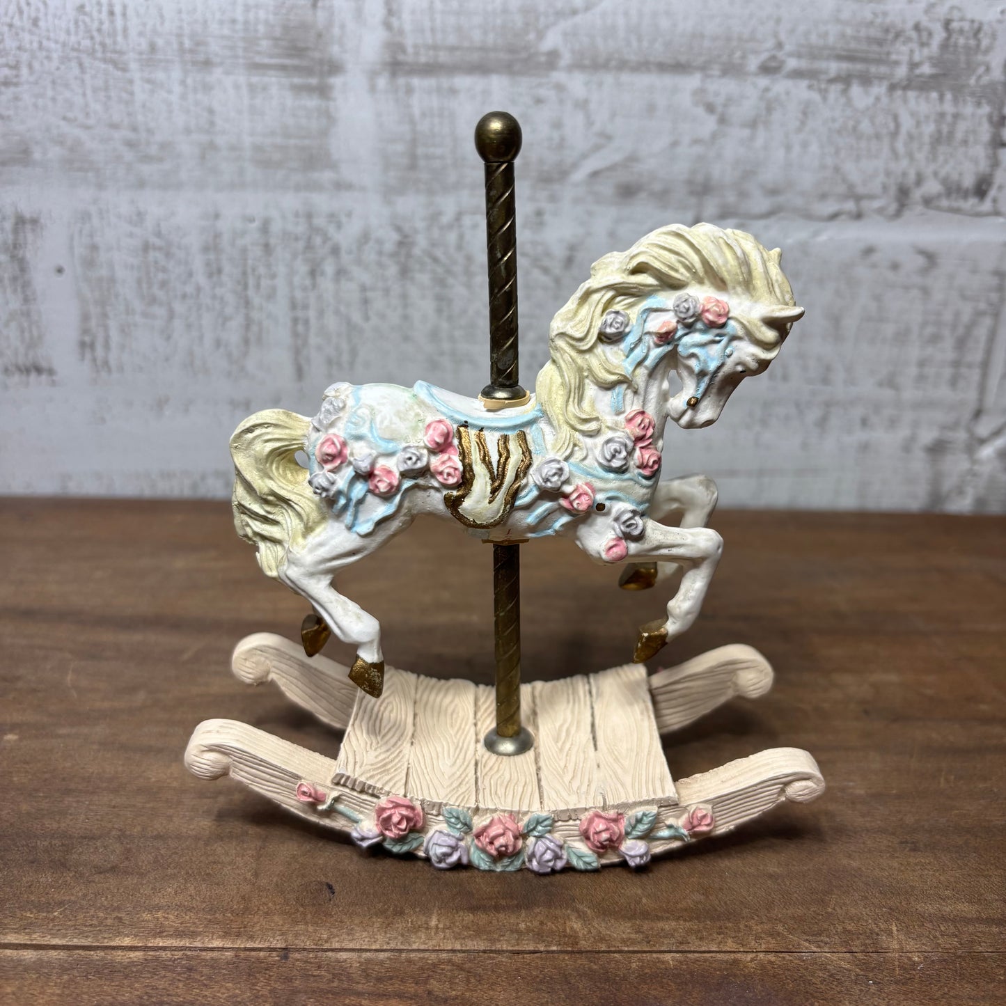 Vintage Rocking Carousel Horse Figurine