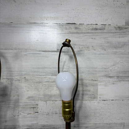 Vintage Design Technics Influenced Bottle Style Textured Lamp Set