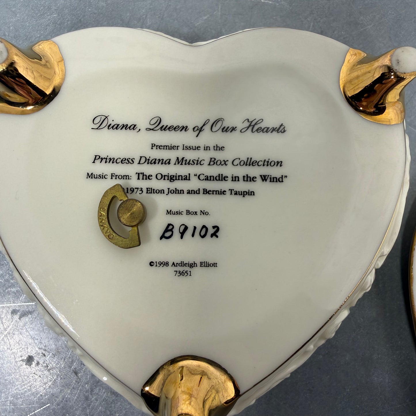 Princess Diana Music Trinket Jewelry Box