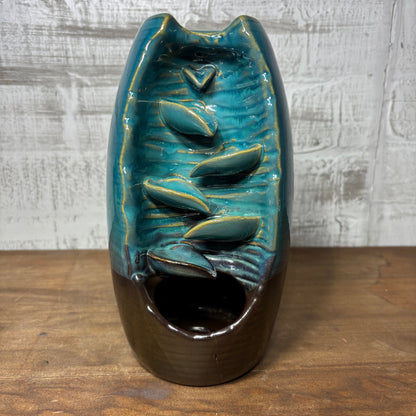 Turquoise Waterfall Incense Burner