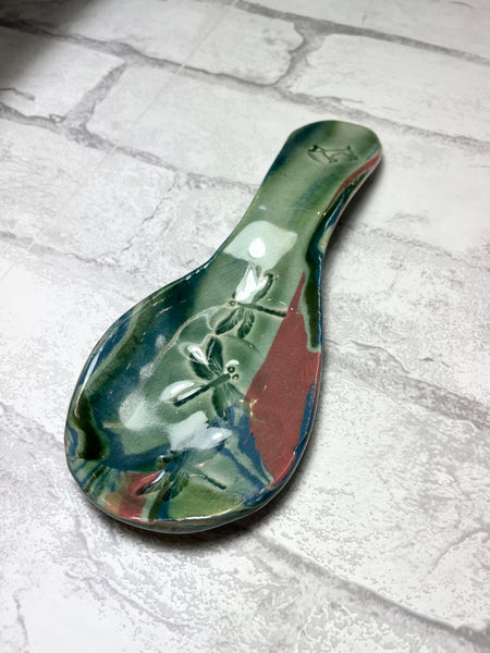 Ceramic Dragonfly Spoon Rest