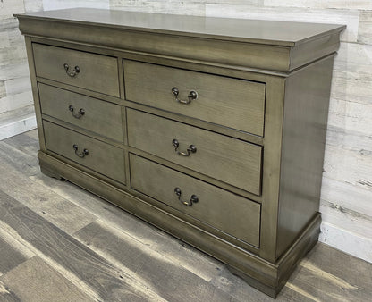 Gray 6 Drawer Dresser