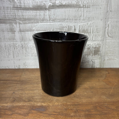 Black Glazed Clay Pot
