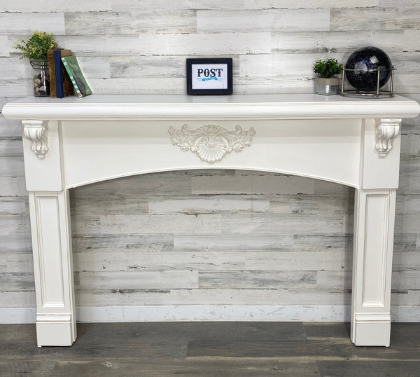 White Fireplace Mantel