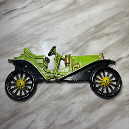 Vintage Midwest Green Aluminum Old Fashioned Car