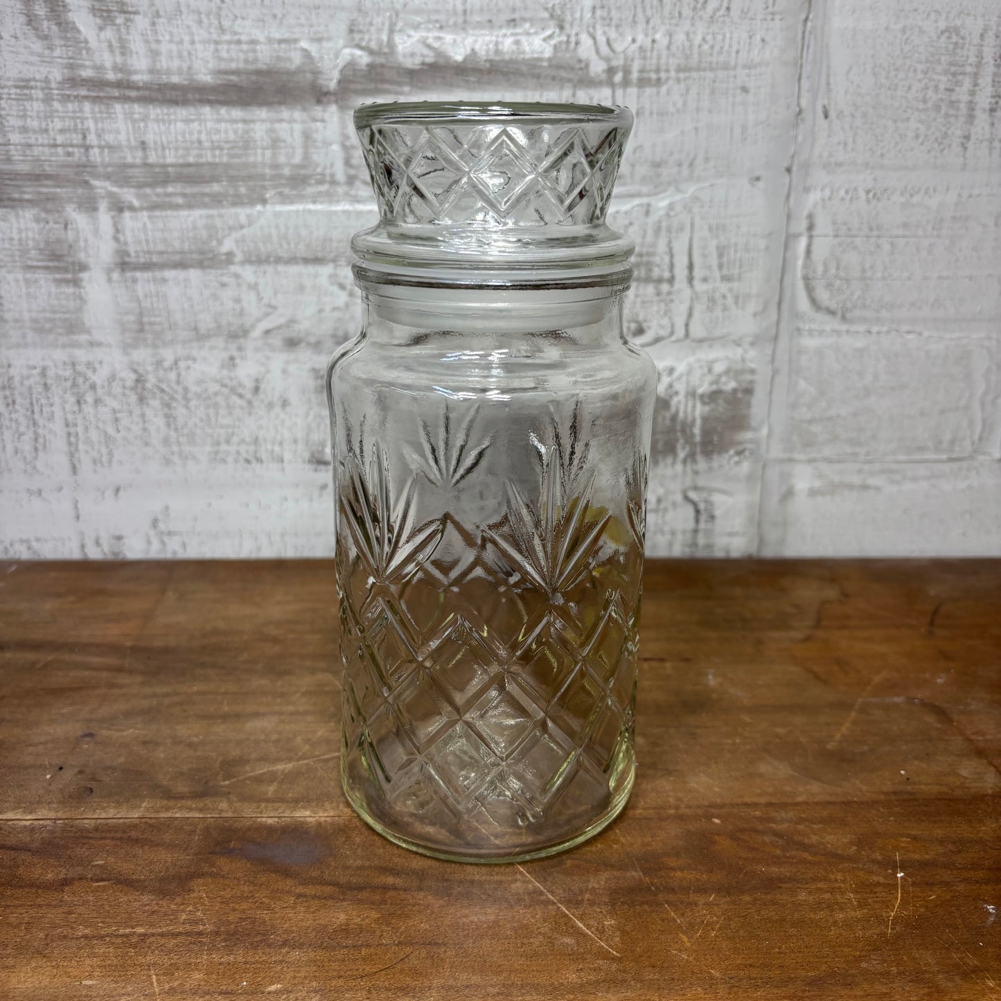 Vintage Planters Peanuts Glass Jar with Lid