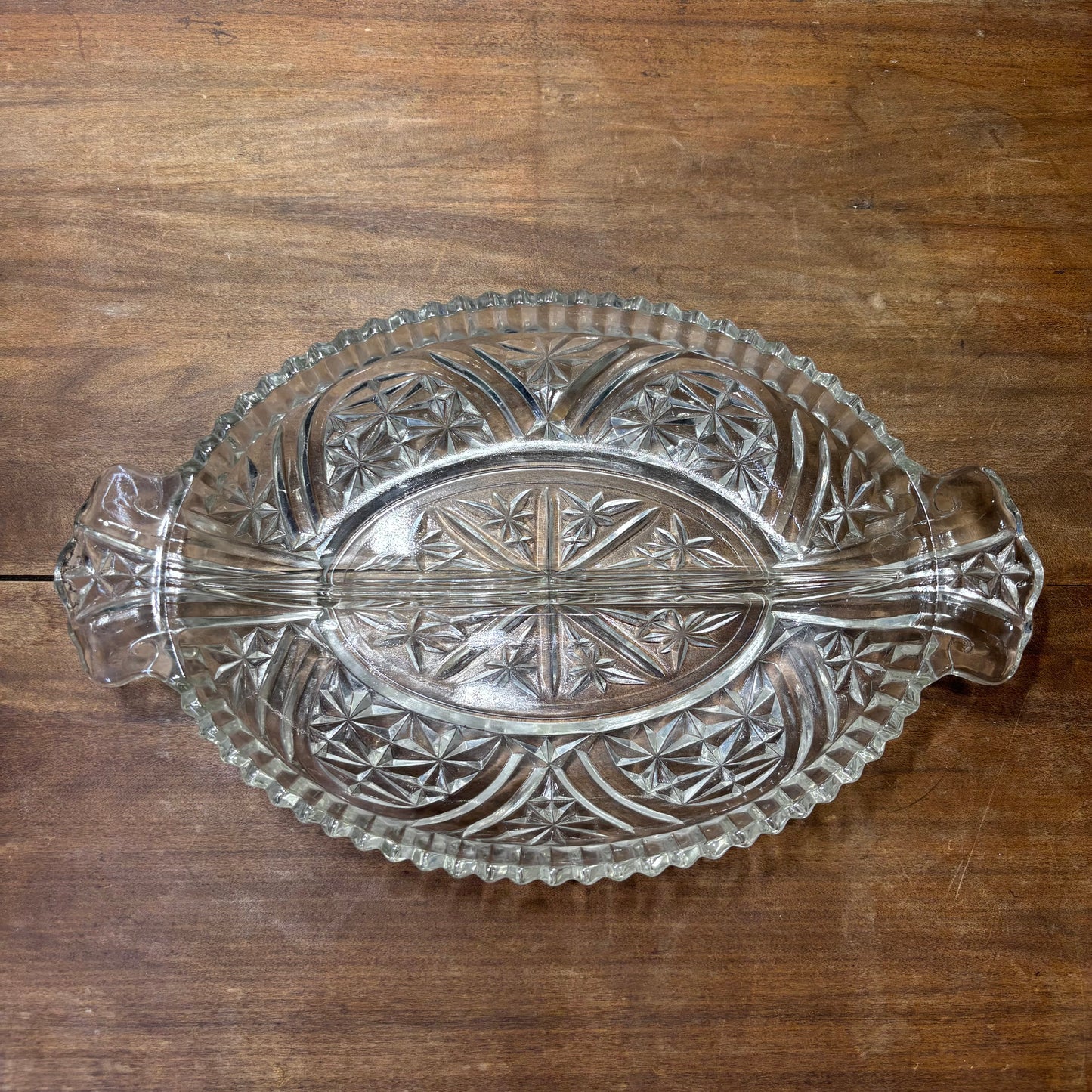 Vintage Anchor Hocking Divided Relish Dish