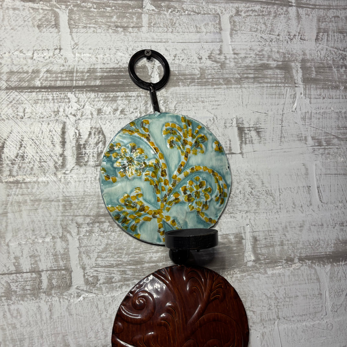 Vertical Multicolored Tea Light Hanging Candle Holder