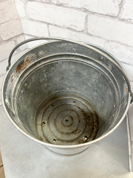 Large Galvanized Bucket
