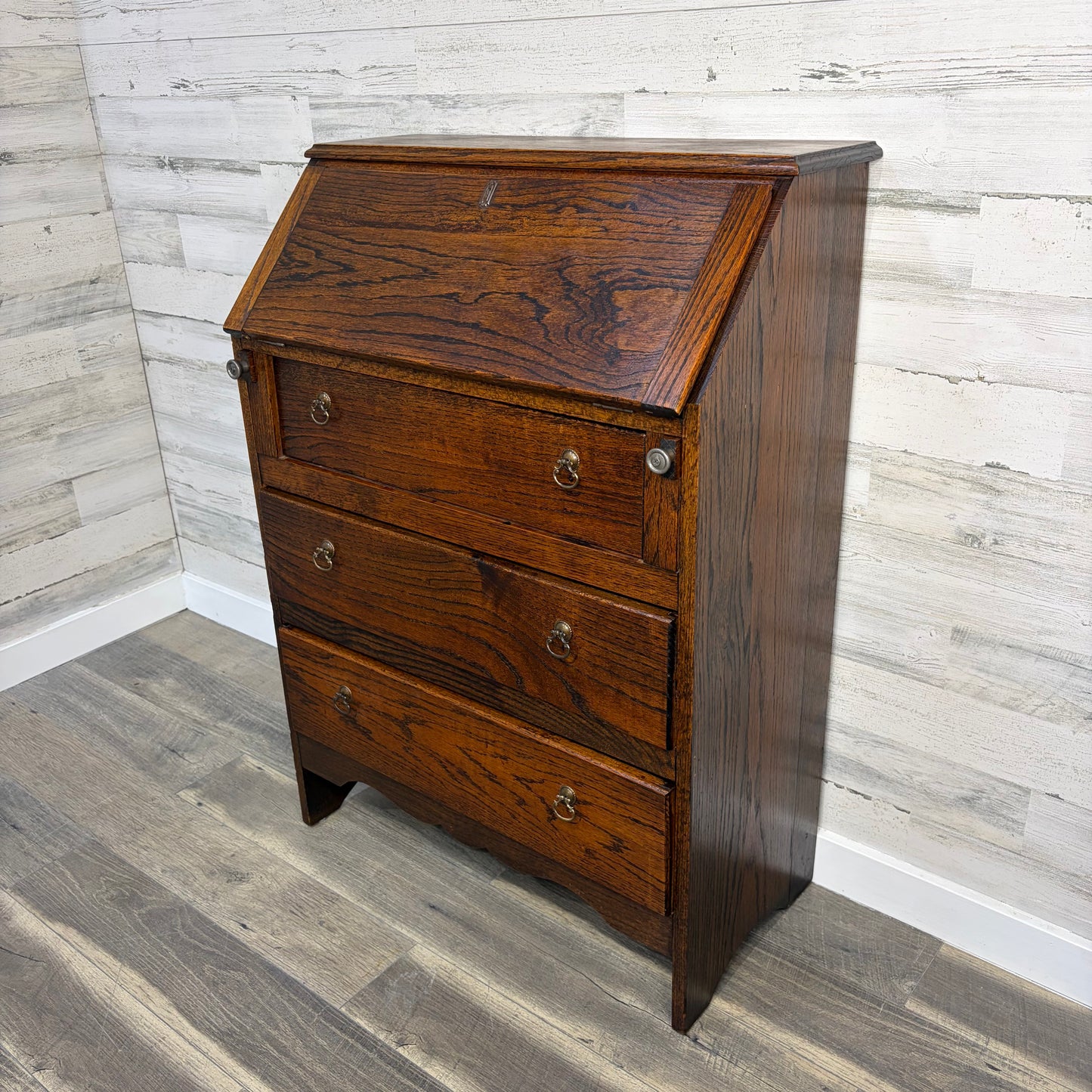 Antique Oak Secretary Desk
