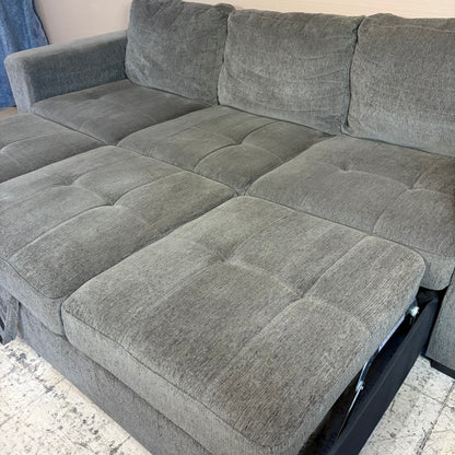Gray Modern Pullout Bed Couch