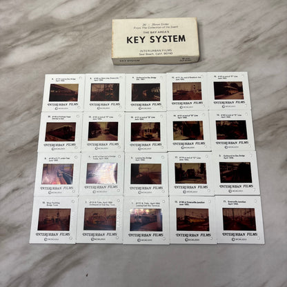 Vintage Boxed Set of 20 35mm “The Bay Area’s Key System” Interurban Film Slides