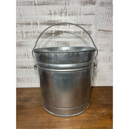 Large Galvanized Planter Bucket