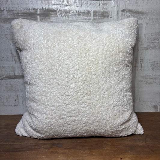 Soft White Throw Pillow
