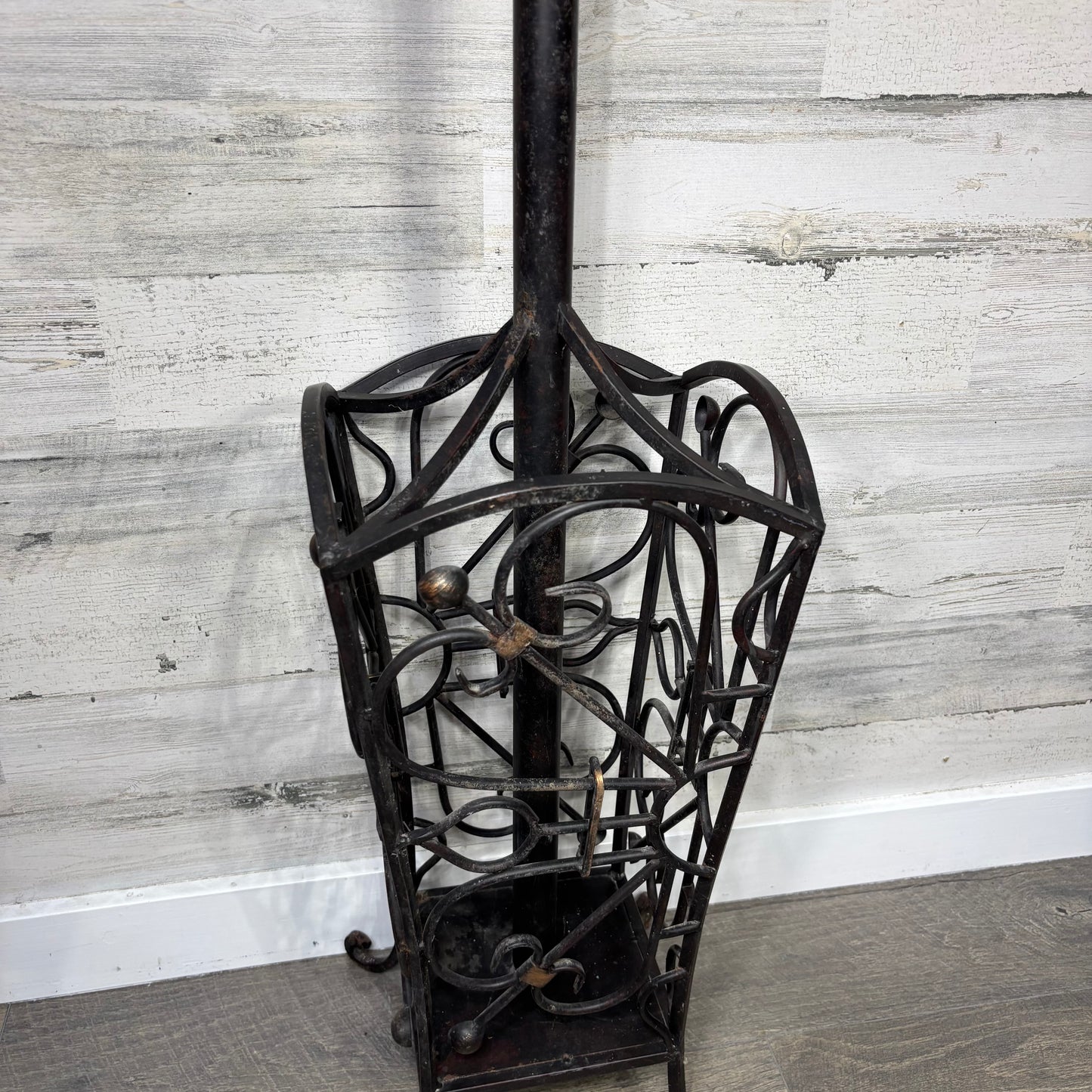 Cast Iron Metal Coat And Umbrella Rack