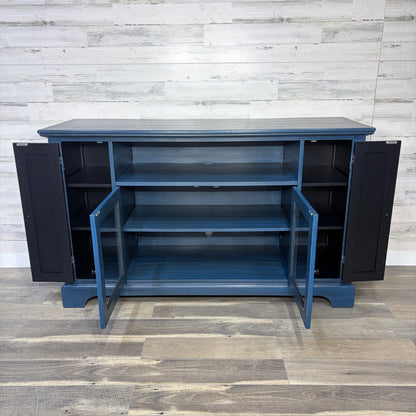 Dark Blue Tv Stand Buffet