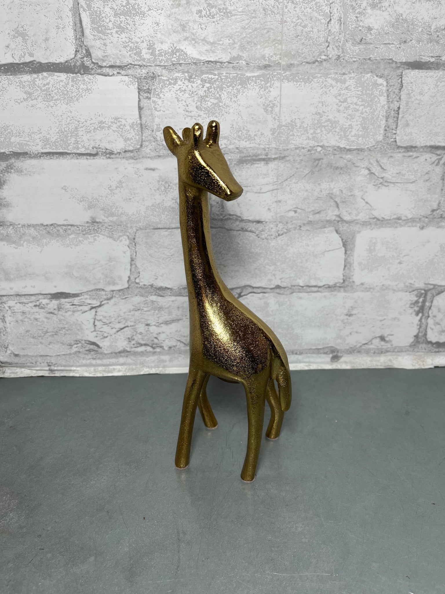 Gold Giraffe Figurine