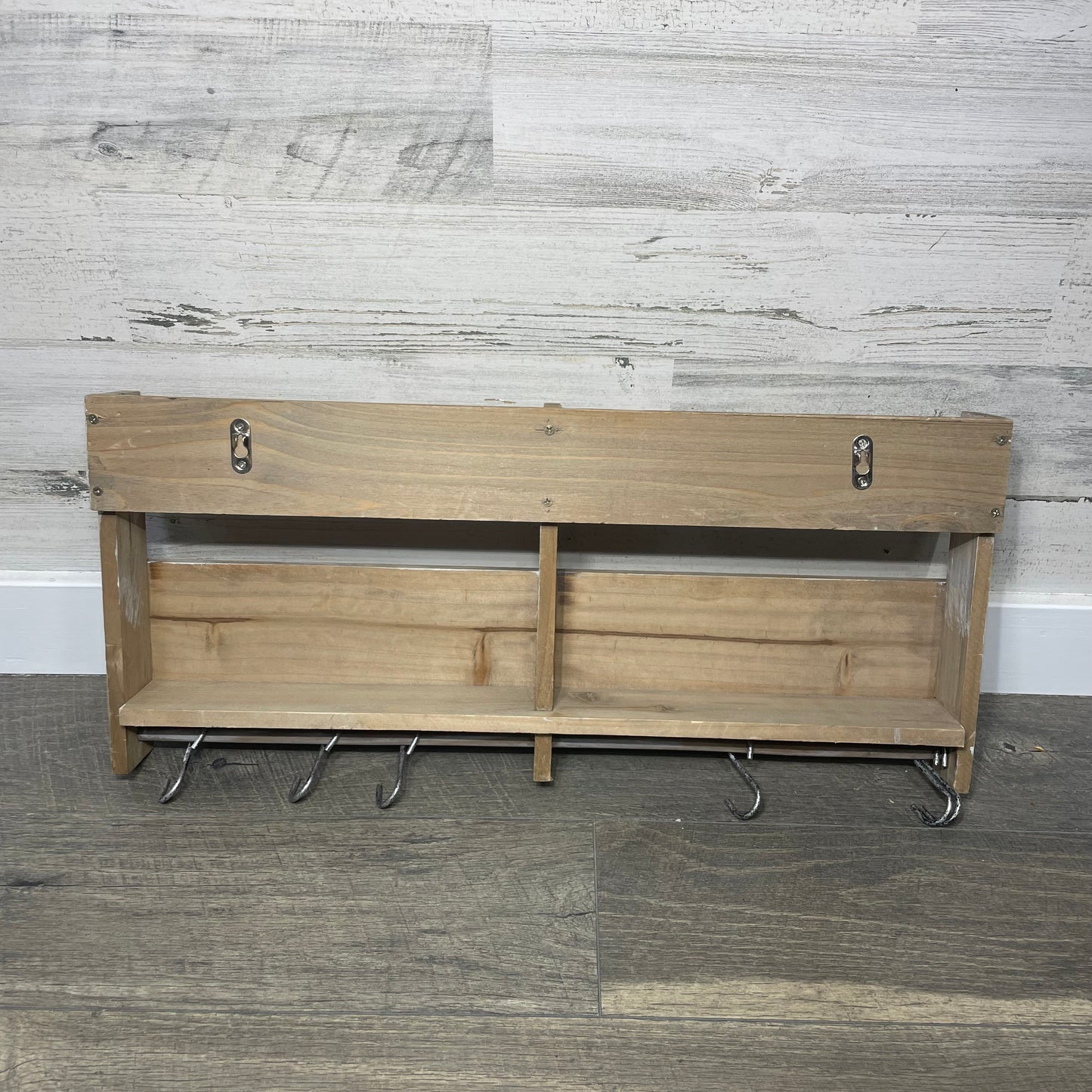 Decorative Wooden Wall Decor W/ Hooks